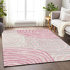 Piper Looms Mayfield Swirls AMF765 Pink Machine Washable Area Rug Lifestyle Image Feature