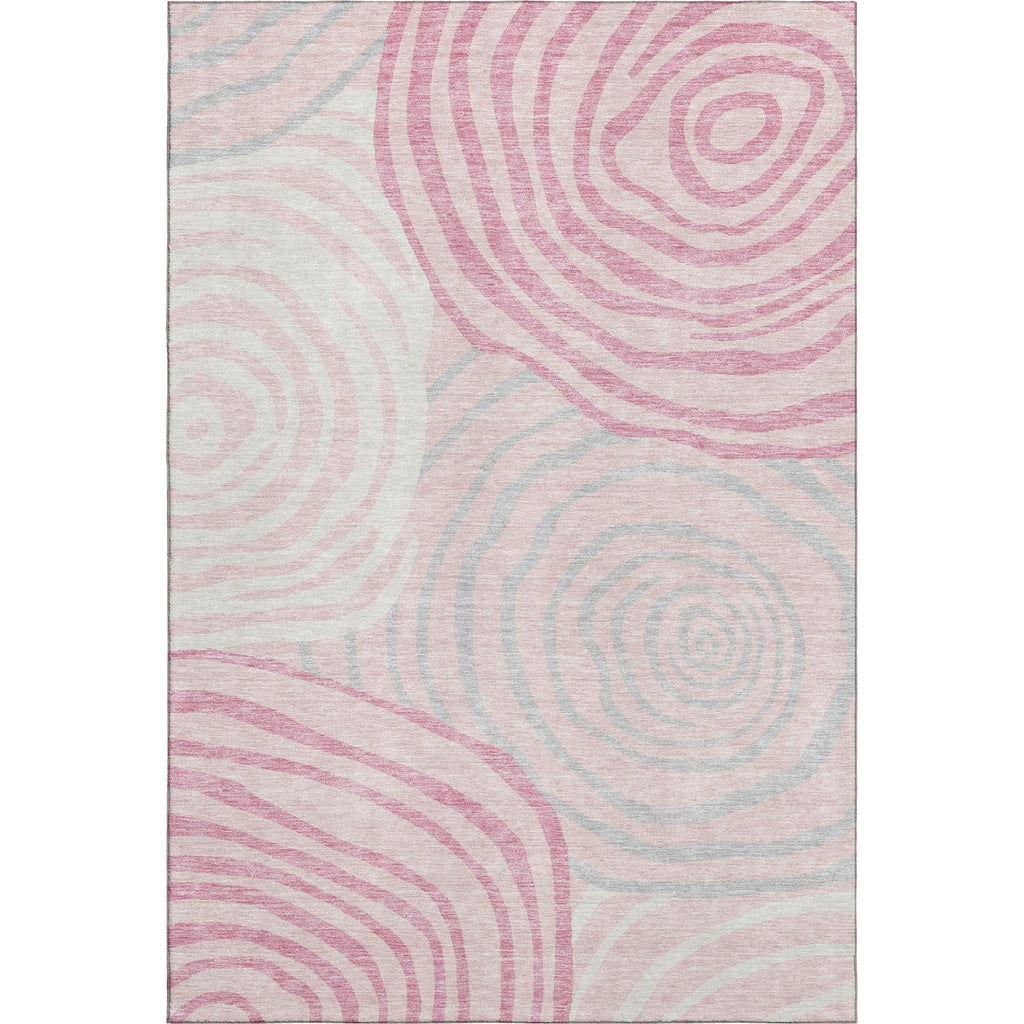 Piper Looms Mayfield Swirls AMF765 Pink Machine Washable Area Rug main image
