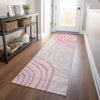 Piper Looms Mayfield Swirls AMF765 Pink Machine Washable Area Rug Runner Lifestyle Image Feature