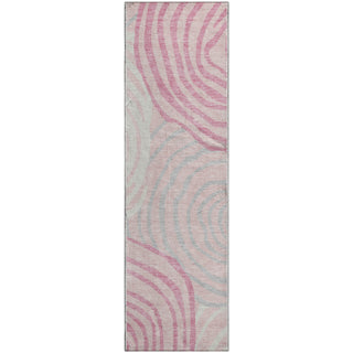 Piper Looms Mayfield Swirls AMF765 Pink Machine Washable Area Rug Runner Main Image