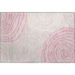 Piper Looms Mayfield Swirls AMF765 Pink Machine Washable Area Rug Scatter Main Image
