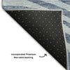 Piper Looms Mayfield Swirls AMF765 Sky Machine Washable Area Rug Backing Image
