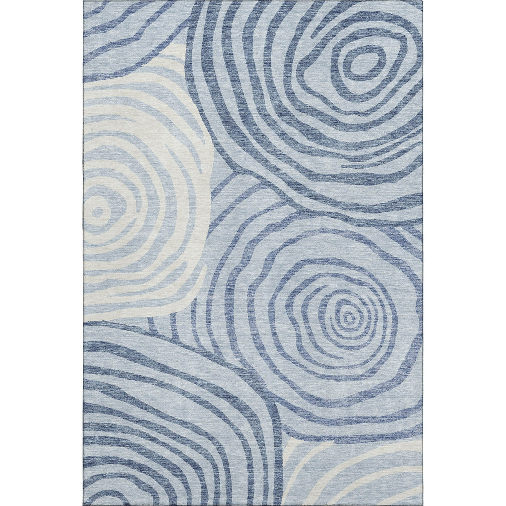 Piper Looms Mayfield Swirls AMF765 Sky Machine Washable Area Rug main image