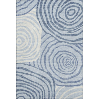 Piper Looms Mayfield Swirls AMF765 Sky Machine Washable Area Rug main image