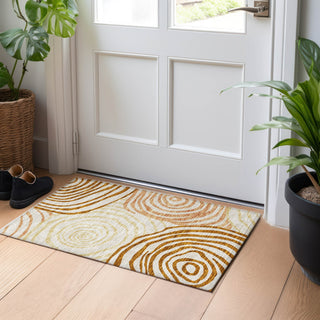 Piper Looms Mayfield Swirls AMF765 Terracotta Machine Washable Area Rug Scatter Lifestyle Image Feature
