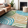 Piper Looms Mayfield Swirls AMF765 White Machine Washable Area Rug Lifestyle Image Feature