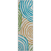 Piper Looms Mayfield Swirls AMF765 White Machine Washable Area Rug Runner Main Image