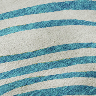 Piper Looms Mayfield Swirls AMF765 White Machine Washable Area Rug Swatch Image