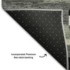 Piper Looms Mayfield Stripes AMF766 Black Machine Washable Area Rug Backing Image