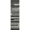 Piper Looms Mayfield Stripes AMF766 Black Machine Washable Area Rug Runner Main Image
