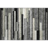 Piper Looms Mayfield Stripes AMF766 Black Machine Washable Area Rug Scatter Main Image