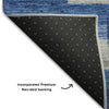 Piper Looms Mayfield Stripes AMF766 Blue Machine Washable Area Rug Backing Image