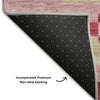 Piper Looms Mayfield Stripes AMF766 Blush Machine Washable Area Rug Backing Image
