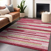 Piper Looms Mayfield Stripes AMF766 Blush Machine Washable Area Rug Lifestyle Image Feature