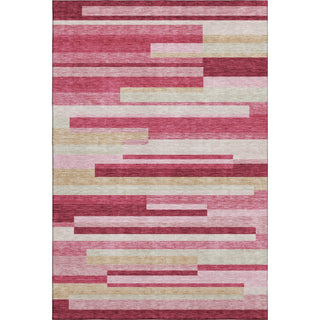 Piper Looms Mayfield Stripes AMF766 Blush Machine Washable Area Rug main image