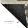 Piper Looms Mayfield Stripes AMF766 Brown Machine Washable Area Rug Backing Image
