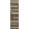 Piper Looms Mayfield Stripes AMF766 Brown Machine Washable Area Rug Runner Main Image
