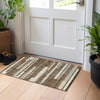 Piper Looms Mayfield Stripes AMF766 Brown Machine Washable Area Rug Scatter Lifestyle Image Feature