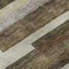 Piper Looms Mayfield Stripes AMF766 Brown Machine Washable Area Rug Swatch Image