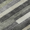Piper Looms Mayfield Stripes AMF766 Charcoal Machine Washable Area Rug Swatch Image