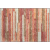Piper Looms Mayfield Stripes AMF766 Coral Machine Washable Area Rug Scatter Main Image