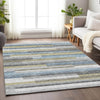 Piper Looms Mayfield Stripes AMF766 Gray Machine Washable Area Rug Lifestyle Image Feature