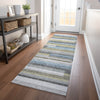 Piper Looms Mayfield Stripes AMF766 Gray Machine Washable Area Rug Runner Lifestyle Image Feature
