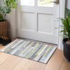 Piper Looms Mayfield Stripes AMF766 Gray Machine Washable Area Rug Scatter Lifestyle Image Feature