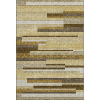 Piper Looms Mayfield Stripes AMF766 Khaki Machine Washable Area Rug main image
