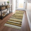 Piper Looms Mayfield Stripes AMF766 Khaki Machine Washable Area Rug Runner Lifestyle Image Feature