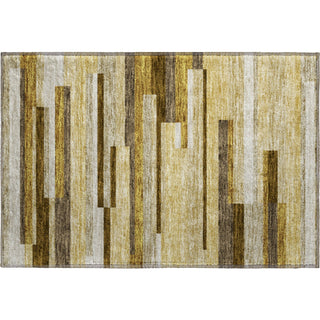 Piper Looms Mayfield Stripes AMF766 Khaki Machine Washable Area Rug Scatter Main Image