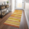 Piper Looms Mayfield Stripes AMF766 Orange Machine Washable Area Rug Runner Lifestyle Image Feature