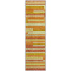 Piper Looms Mayfield Stripes AMF766 Orange Machine Washable Area Rug Runner Main Image