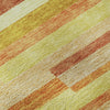 Piper Looms Mayfield Stripes AMF766 Orange Machine Washable Area Rug Swatch Image