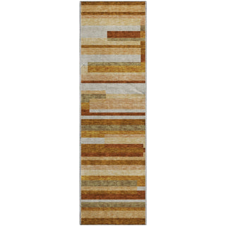 Piper Looms Mayfield Stripes AMF766 Paprika Machine Washable Area Rug Runner Main Image