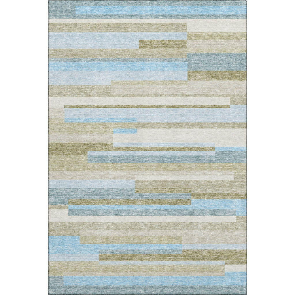 Piper Looms Mayfield Stripes AMF766 Sky Machine Washable Area Rug main image