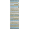 Piper Looms Mayfield Stripes AMF766 Sky Machine Washable Area Rug Runner Main Image