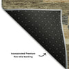 Piper Looms Mayfield Stripes AMF766 Taupe Machine Washable Area Rug Backing Image