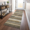 Piper Looms Mayfield Stripes AMF766 Taupe Machine Washable Area Rug Runner Lifestyle Image Feature