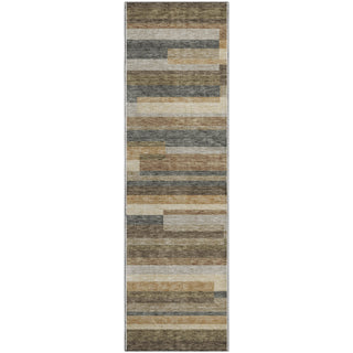 Piper Looms Mayfield Stripes AMF766 Taupe Machine Washable Area Rug Runner Main Image