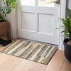 Piper Looms Mayfield Stripes AMF766 Taupe Machine Washable Area Rug Scatter Lifestyle Image Feature