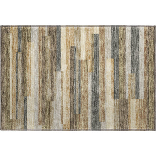 Piper Looms Mayfield Stripes AMF766 Taupe Machine Washable Area Rug Scatter Main Image