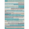 Piper Looms Mayfield Stripes AMF766 Teal Machine Washable Area Rug main image