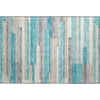 Piper Looms Mayfield Stripes AMF766 Teal Machine Washable Area Rug Scatter Main Image