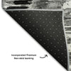 Piper Looms Mayfield Diamond AMF767 Black Machine Washable Area Rug Backing Image