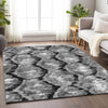Piper Looms Mayfield Diamond AMF767 Black Machine Washable Area Rug Lifestyle Image Feature