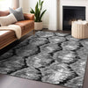 Piper Looms Mayfield Diamond AMF767 Black Machine Washable Area Rug Lifestyle Image Feature