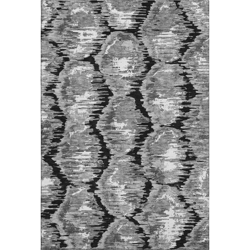 Piper Looms Mayfield Diamond AMF767 Black Machine Washable Area Rug main image