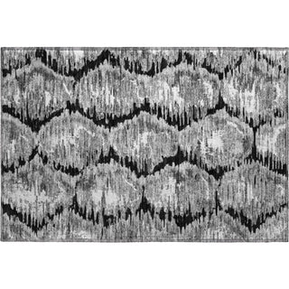 Piper Looms Mayfield Diamond AMF767 Black Machine Washable Area Rug Scatter Main Image