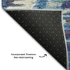 Piper Looms Mayfield Diamond AMF767 Blue Machine Washable Area Rug Backing Image